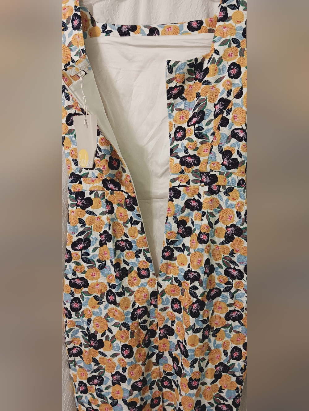 NWT Boden Heather Dress Textured Fallen Peony Floral Print Pockets Size 4 - Picture 10 of 16